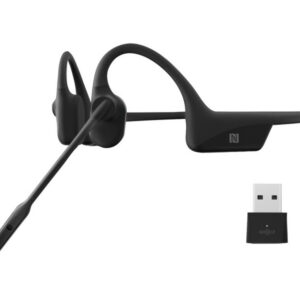 SHOKZ Casque sans-fil à conduction osseuse OpenComm UC - Bluetooth - Noir