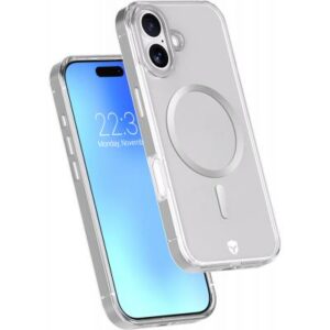 Coque renforcée MagSafe iPhone 17 METAL 2m Transparente Contour Métal Gris + Garantie à vie