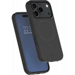 Coque renforcée MagSafe iPhone 17 Pro SILICONE 2m Noire + Garantie à vie